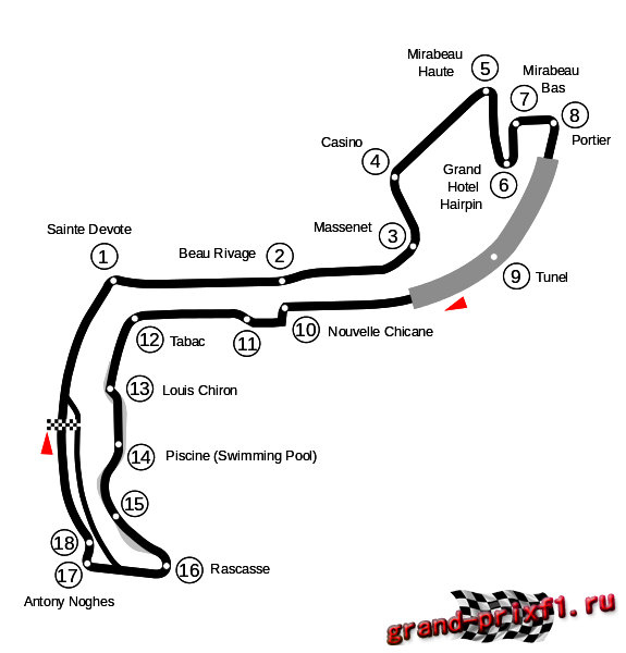 Онлайн Гран-при Монако 1990 (Монте-Карло)